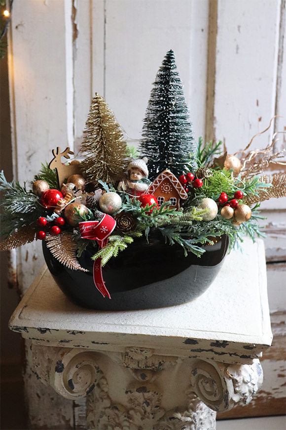 Gretana Blackino, stroik świąteczny LED