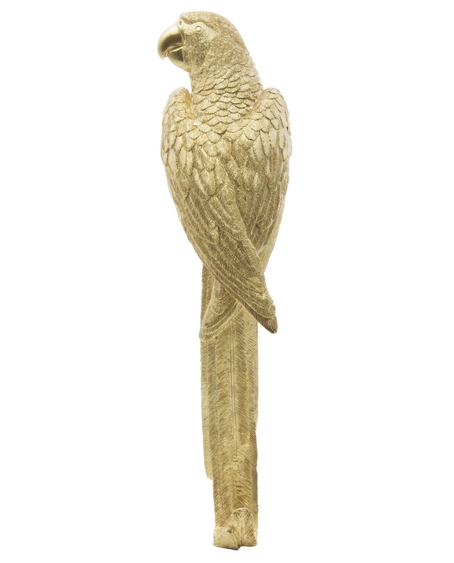figurka, w kolorze złotym, Papuga B, wys.34.2x8.5x6cm