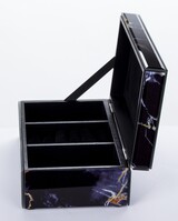 Stone Glamour B, szklane puzderko / szkatułka na drobiazgi, wym.8.5x21.5x14cm