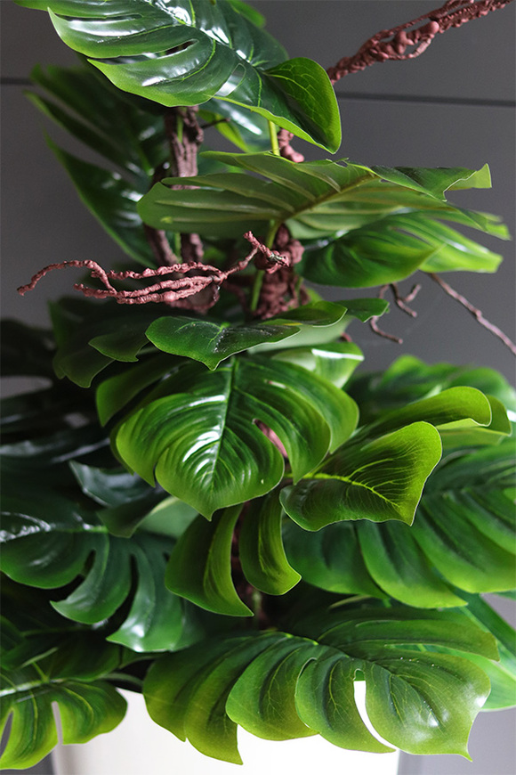 drzewko sztuczne Monstera Silveria we włoskiej donicy