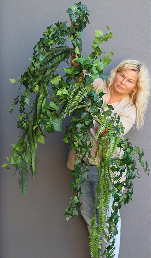 Targowa Green, zielona girlanda dekoracyjna