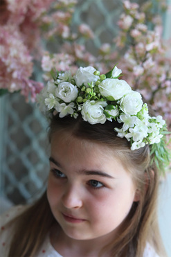 OD RĘKI Aude, komunijny wianek na głowę, rozmiar uniwersalny 