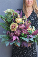 Anturium Luise, kompozycja nagrobna w misie