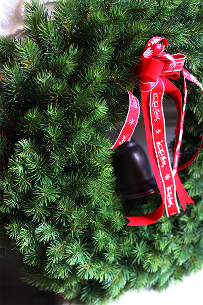 Xmas Premium, realistyczny wianek iglasty