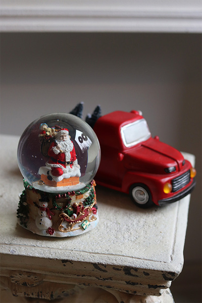 samochód św. Mikołaja LED