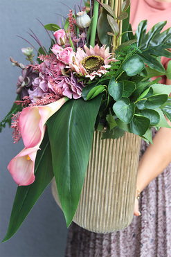 Georgi Santo, elegancki bukiet/dekoracja nagrobna, wym.95cm