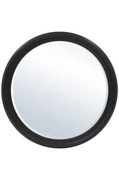 Siempre Rondo A, lustro okrągłe w czarnej ramie, śr.92cm