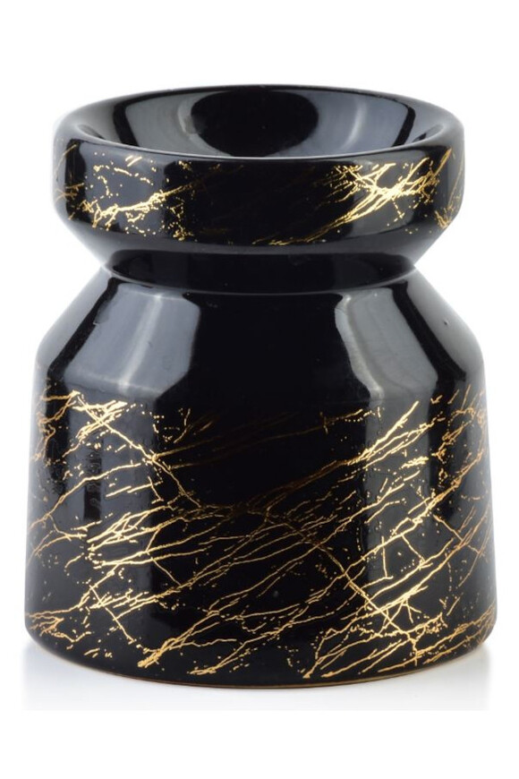 podgrzewacz do aromaterapii / kominek zapachowy Black&Gold, wym.8x9.5x10.5cm
