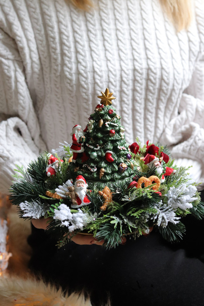 Rockin 'Round, świąteczny stroik z choinką