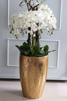 elegancka metalowa donica 1 szt., Złota Bajka, B, wym.54.5x34x34cm