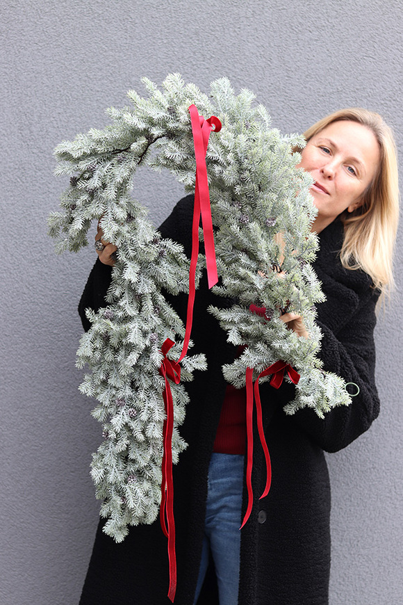 Zieleń Zimowa 2, zielona girlanda zimowa