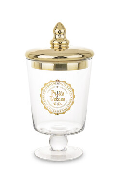 Cookies & Chocolate, bomboniera na nodze, złota, wym.25x12.5cm