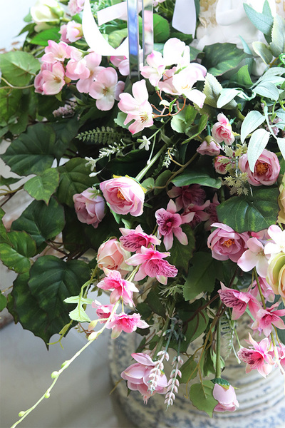 Angelo Garden Gerda, kompozycja nagrobna ze srebrnym lampionem, wys.65cm