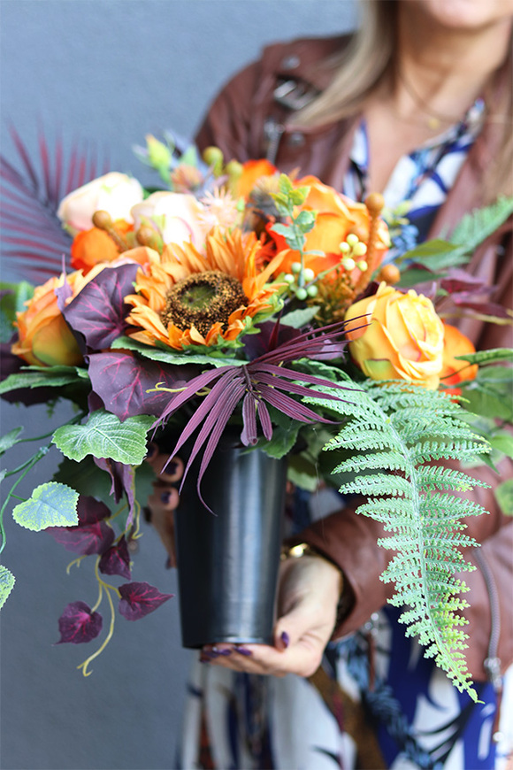 Angelo Jesienny 2, bukiet nagrobny we wkładzie