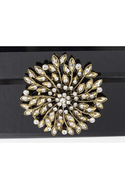 Gossamer Black A, szklane puzderko szkatułka, wym.8x19x15.5cm