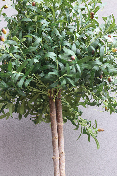 Drzewko Oliwne Basket Boho, sztuczna roślina w koszu