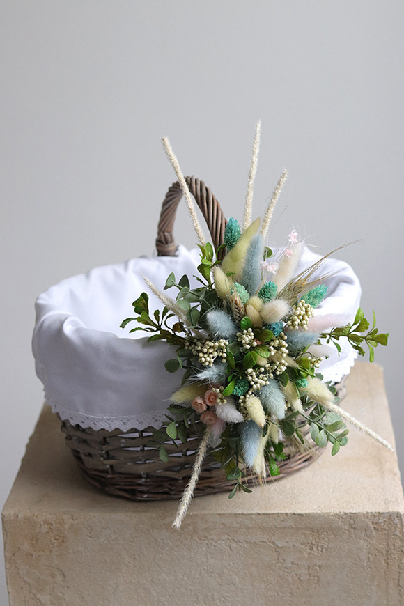 Easter Basket, dekorowany koszyczek wielkanocny, wys.22cm 