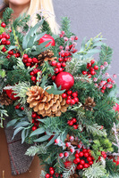 Merry Christmas XXL, gigantyczny wianek bożonarodzeniowy