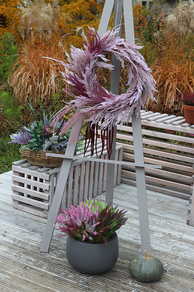 Wrzosowisko Fiberglass, wrzosy w szarej donicy