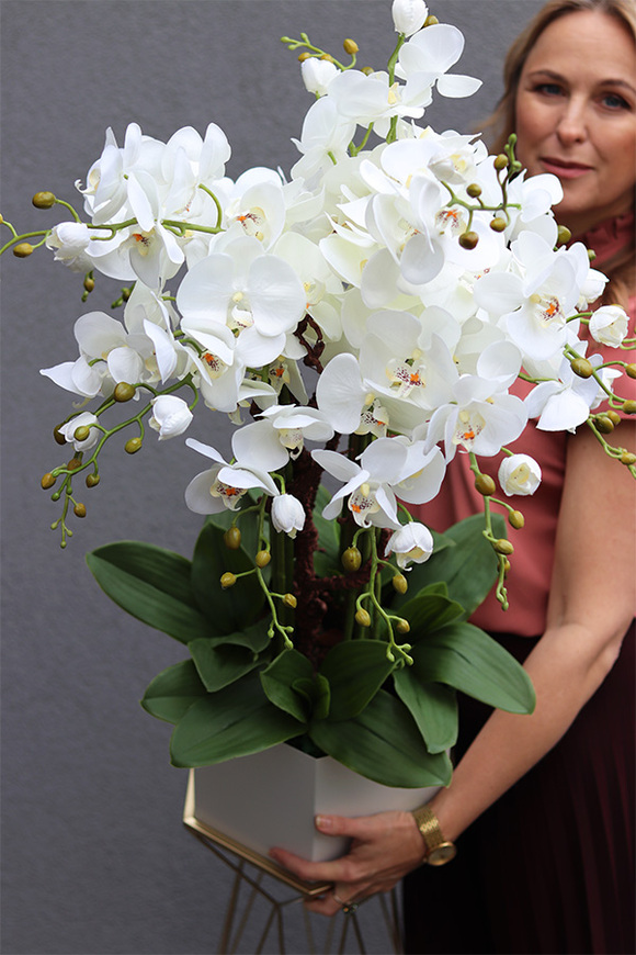 Grenotta, sztuczny storczyk na stojaku