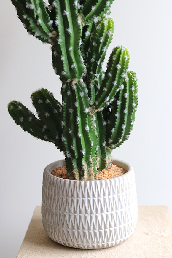 Kaktus A, sztuczna roślina w osłonce z tworzywa sztucznego, dł.83cm