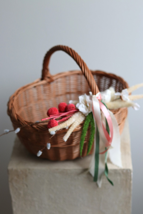 Leosia, dekorowany koszyczek wielkanocny