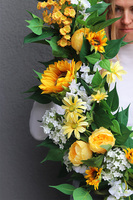 Słonecznikowy Gaj, bogata girlanda kwiatowa