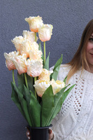 Tulippo New Design Peach, komplet dekoracji nagrobnych