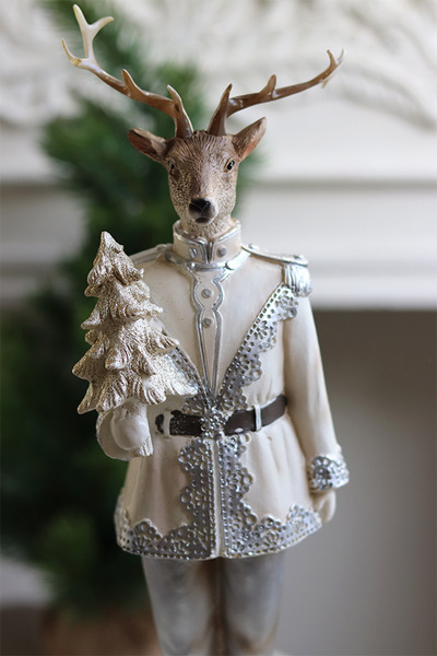 Reindeer Royalty, figurka świąteczna renifer	