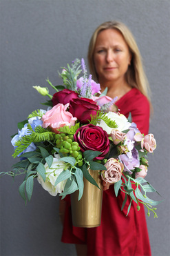 bukiet nagrobny we wkładzie, Memorina, dł.63cm  