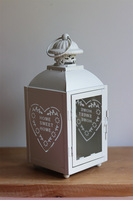 Sweet Heart, lampion metalowy latarenka