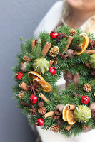 Klasyka Naturalnie, świąteczny wianek z suszem