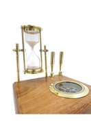 Times, elegancki organizer gabinetowy z kompasem i klepsydrą