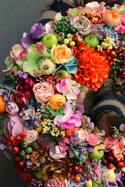 Peralia, bogaty wianek dekoracyjny