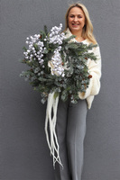 White Winter, zimowy wianek z jagodami