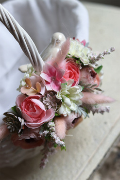 dekorowany koszyczek wielkanocny, Dulina, wys.27cm 