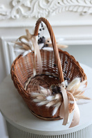 Naturite, dekorowany koszyczek wielkanocny	