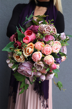 Bella Lux , bukiet do ręki / do wazonu, wys.35cm