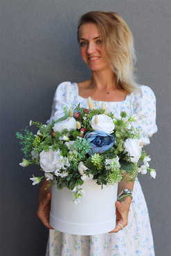 Bluena Marine, flowerbox kwiatowy, wys.43cm 