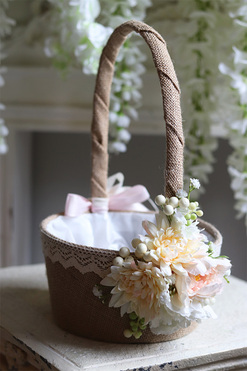 dekorowany koszyczek wielkanocny, Messa, wys.33cm  