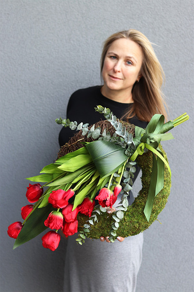 Śliczny wianek na grób.

