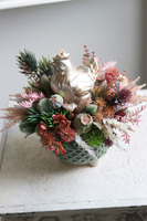 stroik wielkanocny ze złotą kurą, Kukuryku 2