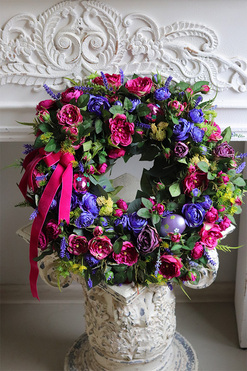 OD RĘKI wielkanocny wianek na drzwi Energia Koloru, śr.48cm