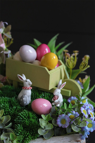 Rabbits in the Garden, dekoracja wielkanocna w szufladzie