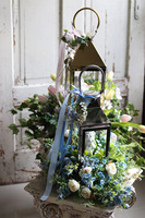 Angelo Garden Gerda, kompozycja nagrobna ze srebrnym lampionem, wys.65cm