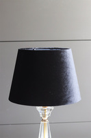 Antique Gold, lampa stołowa, abażur czarny