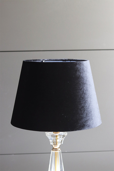 Antique Gold, lampa stołowa, abażur czarny