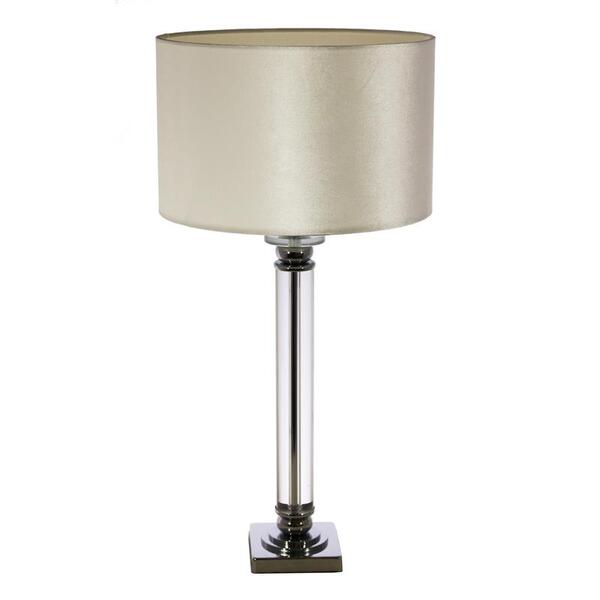 Tubo Slim, lampa stołowa, abażur biały walec, wys.70m 