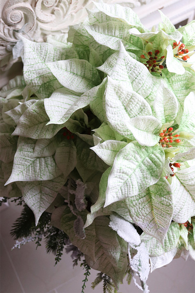 Gwiazda Betlejemska Design Biel, kompozycja na stojaku