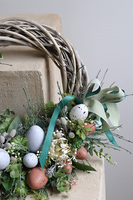 Zielono Nam, wielkanocny wianek na drzwi, śr.32cm